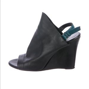 Balenciaga glove sling back wedges